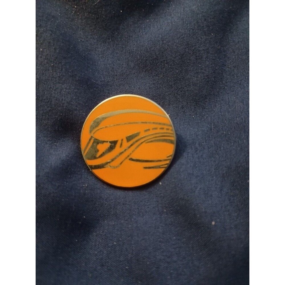 Disney Trading Pin, Round, Orange, Monorail, 2011